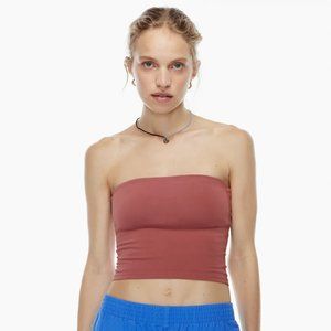 NWT Tna VIRGINIA TUBE TOP, Size XS, GD RED ARGIL